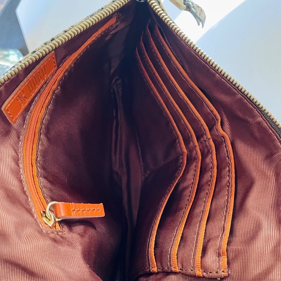 Vintage HOBO Sable Wristlet/Clutch - Snakeskin Embossed Leather (Twinkle Print) - Picture 5 of 9